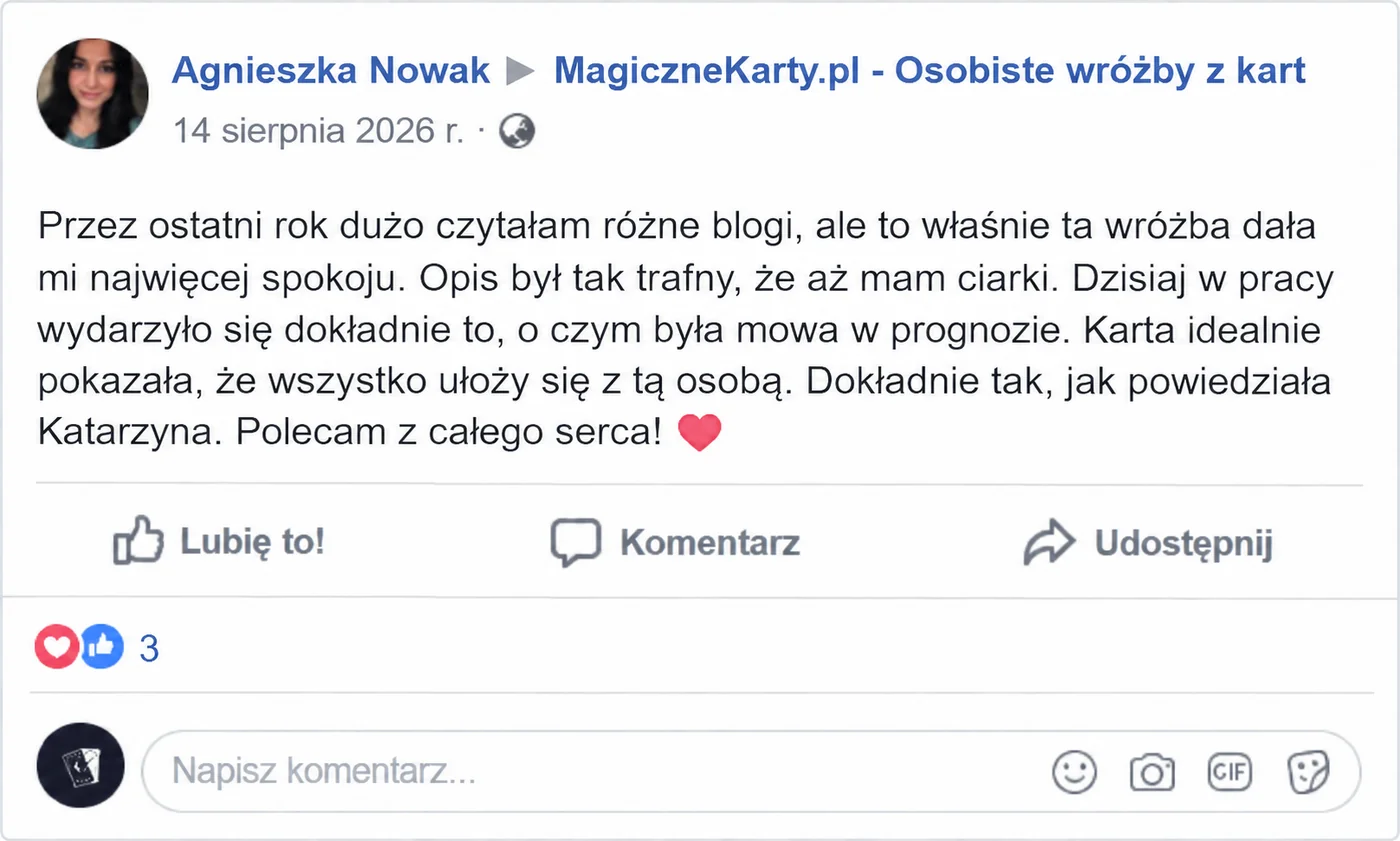 Opinia Agnieszki o wróżbie